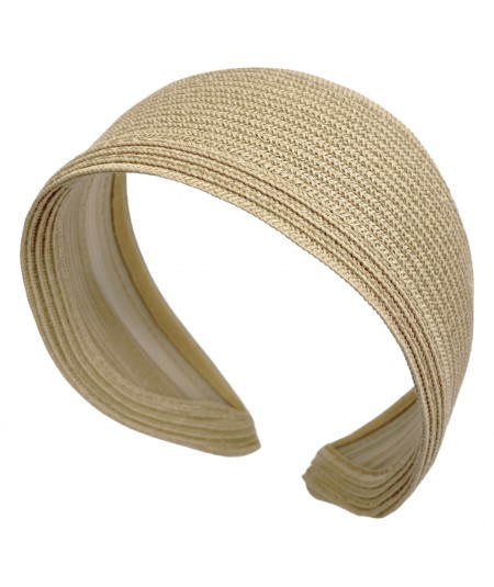 Camel Straw Extra Wide Basic Headband