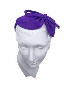 Violet Grosgrain Marie Bow Headband