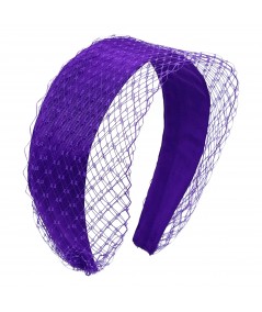 Violet Veiling Wide Headband