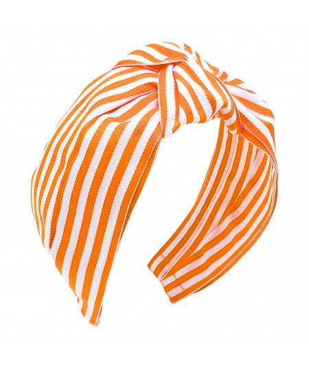 Orange-White Turban Headband