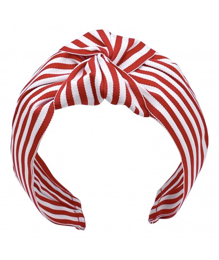 Red-White Turban Headband