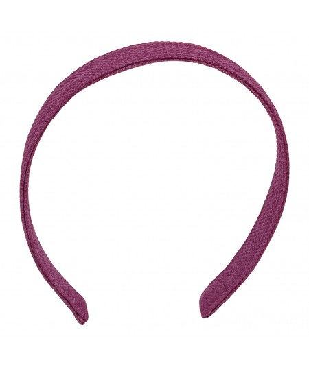 Fuchsia Raffia Medium Basic Headband