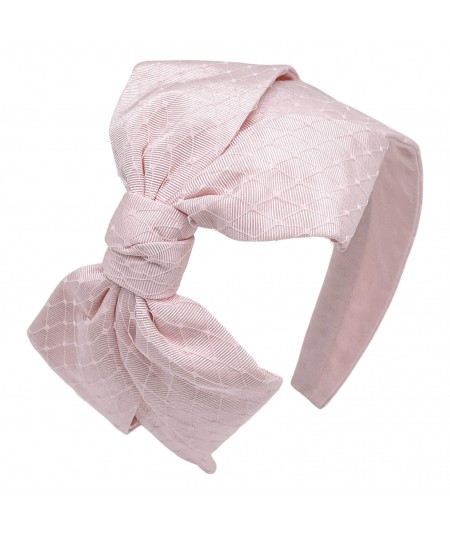 Pale Pink Veiling Carolina Headband