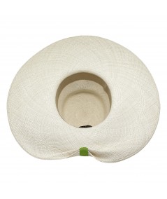 Panama Hat with Lime Band and Bow