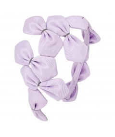 Lavender with Grey Stitch Sabrina Headband