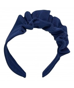 Navy Mestiza Flower Hairband