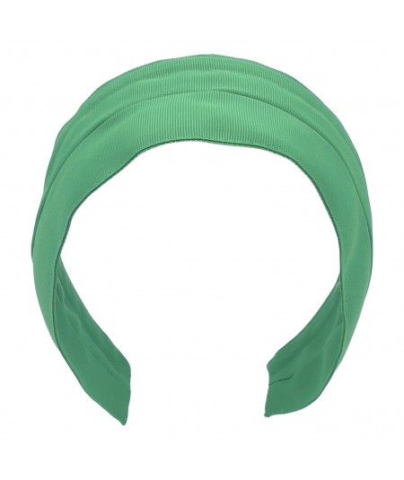 Emerald Grosgrain Extra Wide Headband