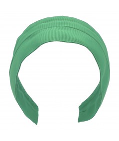 Emerald Grosgrain Extra Wide Headband