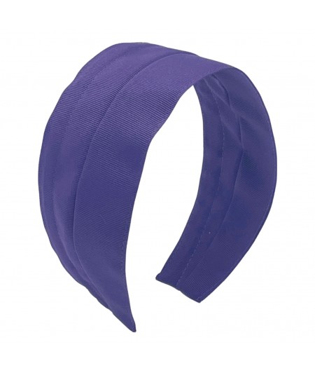 Purple Grosgrain Extra Wide Headband