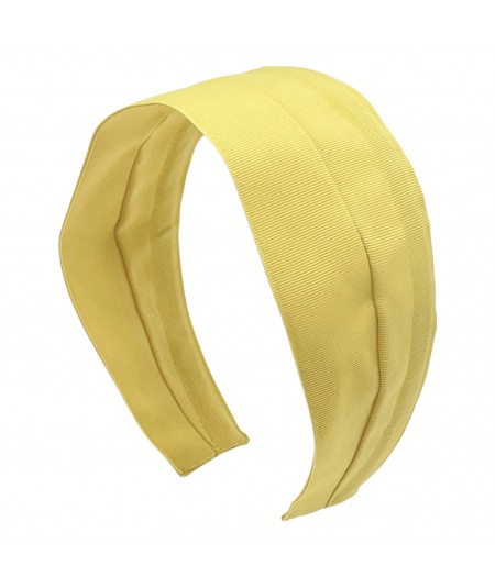 Yellow Grosgrain Extra Wide Headband