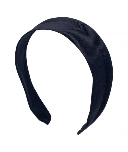 Black Grosgrain Texture Medium Wide Headband