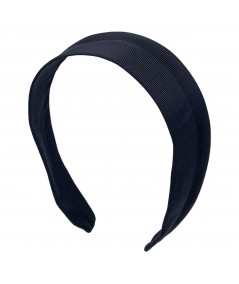 Black Grosgrain Texture Medium Wide Headband
