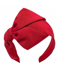 Red Cardinal Bengaline Side Bow Headband Cardinal