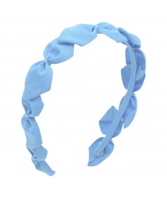 Baby Blue Grosgrain Bow Tie Headband