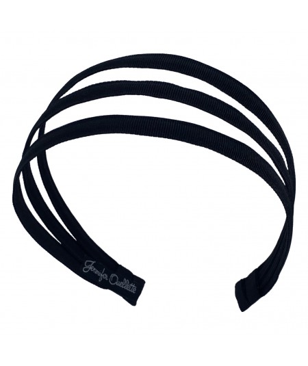 Black Triple Skinny Headband