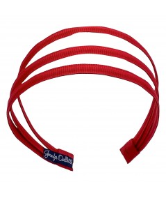 Red Triple Skinny Headband