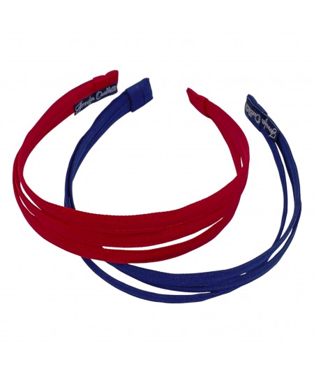 Red - Royal Triple Skinny Headband