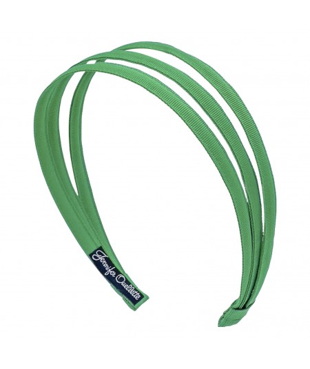 Emerald Triple Skinny Grosgrain headband