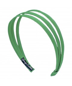 Emerald Triple Skinny Grosgrain headband