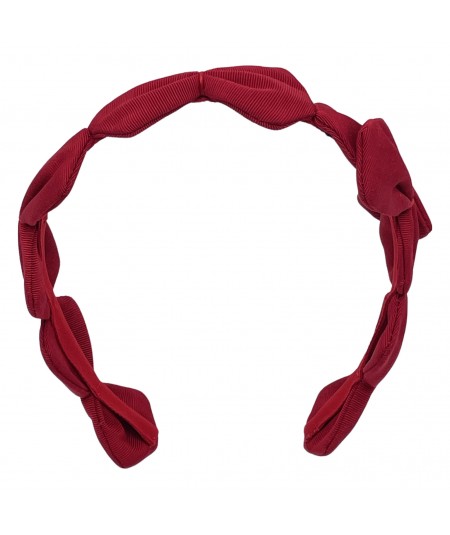Red Faille La Petite Headband