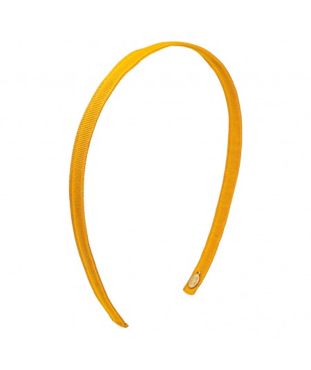 Gold Grosgrain Basic Skinny Headband