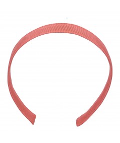 Coral Grosgrain Medium Headband