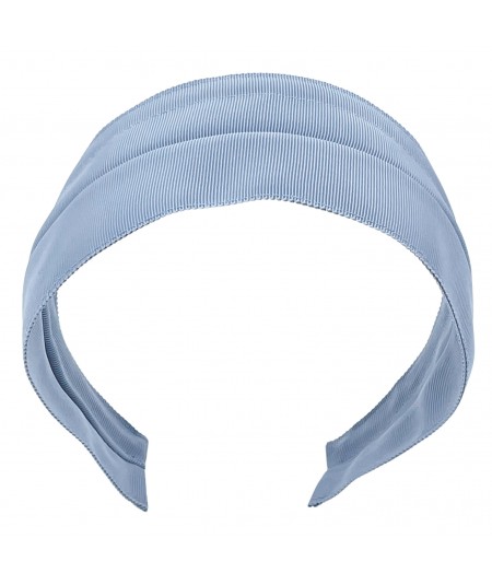 Dusty Blue Eco Grosgrain Extra Wide Headband