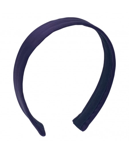 Plum Satin Medium Basic Headband