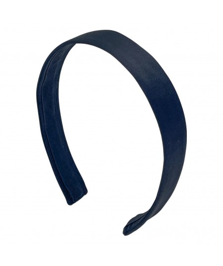 Black Satin Medium Basic Headband