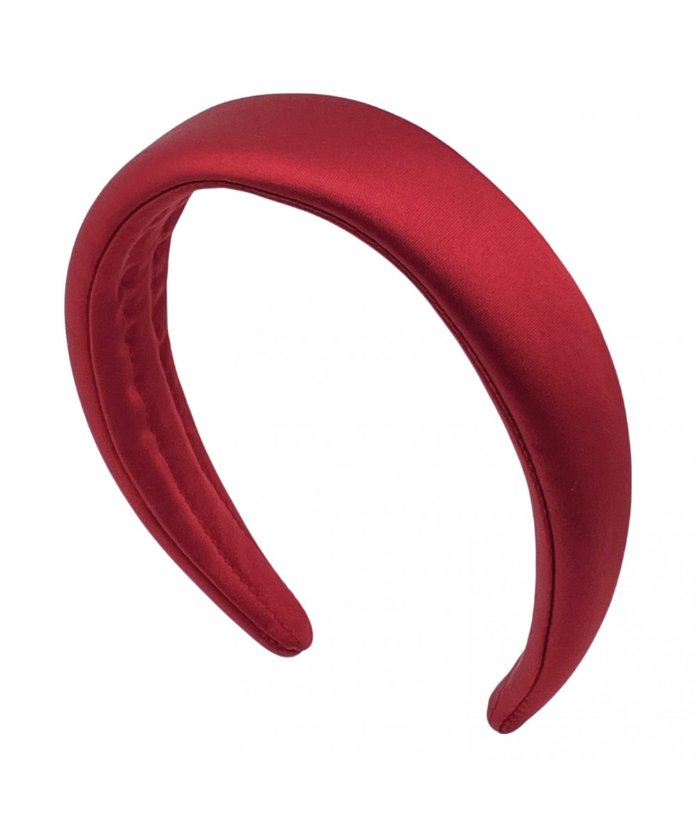 Red Satin Padded Headband