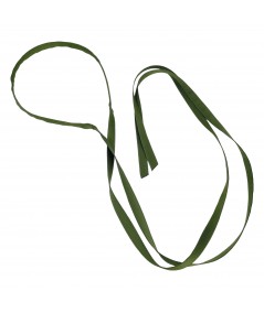 Olive Satin Long Ties Headband