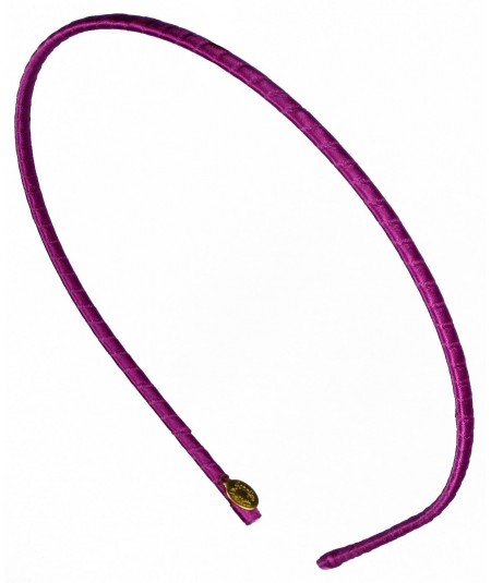 Crazy Purple Basic super skinny satin headband