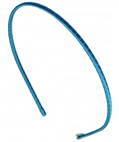 Turquoise Basic super skinny satin headband