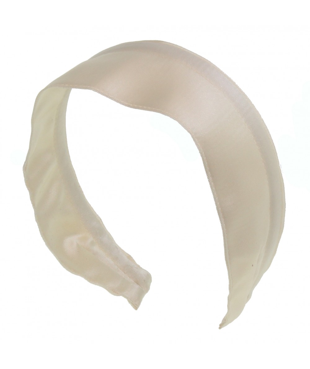 Ivory Basic Wide Satin Headband