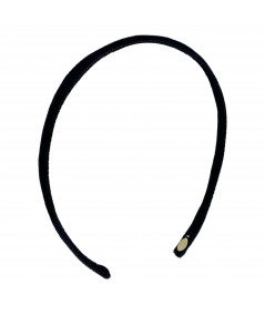 Black Narrow Velvet Headband
