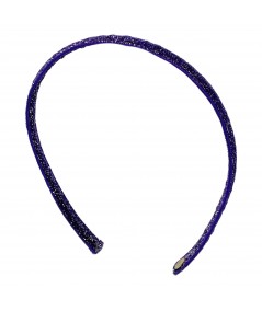 Purple Sparkle & Glitter Velvet Basic Headband
