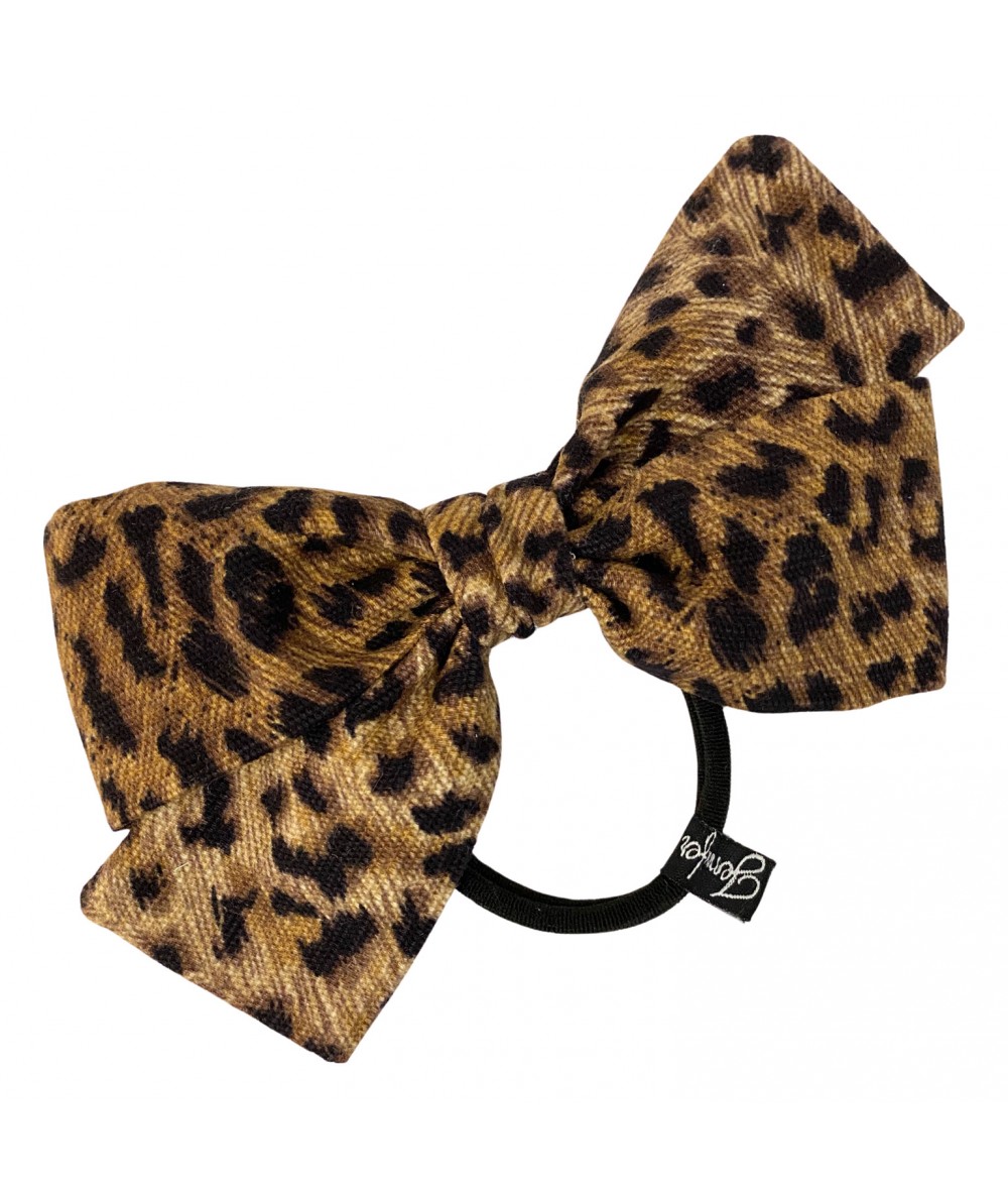Leopard Print Bow Ponytail Holder Jennifer Ouellette - 1