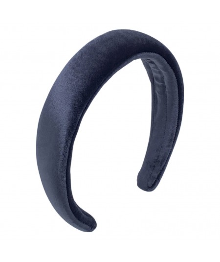 Black velvet padded headband