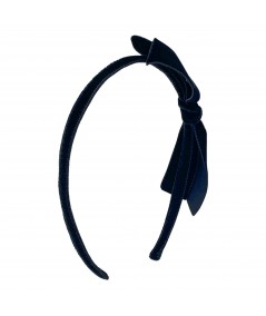 Black Velvet Side Bow Headband