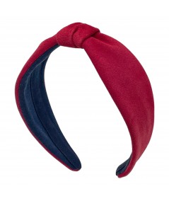 Red Suede Divot Headband