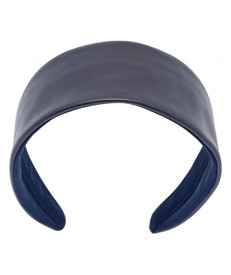 Mahogany Leather Wide headband