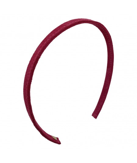 Fuchsia Suede Skinny Headband