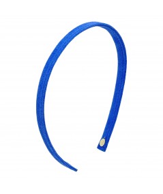Electric Blue Suede Skinny Headband
