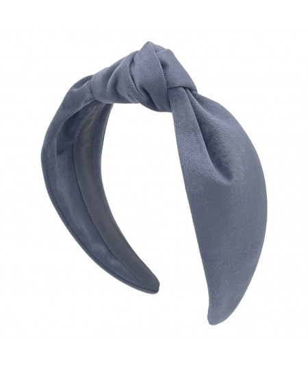 Grey Suede Texture Blair Turban Headband