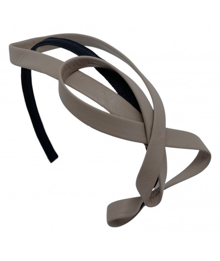 Wicker Leather Loop Headpiece