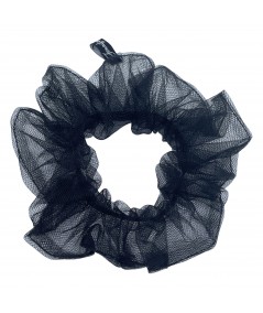 Black Tulle Scrunchie