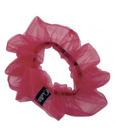 Red Tulle Scrunchie