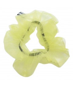 Yellow Tulle Scrunchies