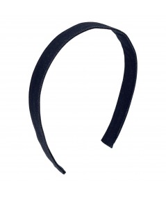 Black Denim Medium Headband