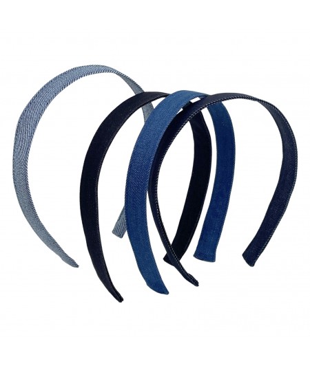 Reverse Indigo - Black - Medium Blue - Indigo Denim Medium Headband